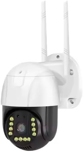 4G SIM Card IP Dome Camera – 1080P HD, Auto Tracking, Two-Way Audio, Night Vision, Pan Tilt Outdoor Security Cam (App: V380 PRO)