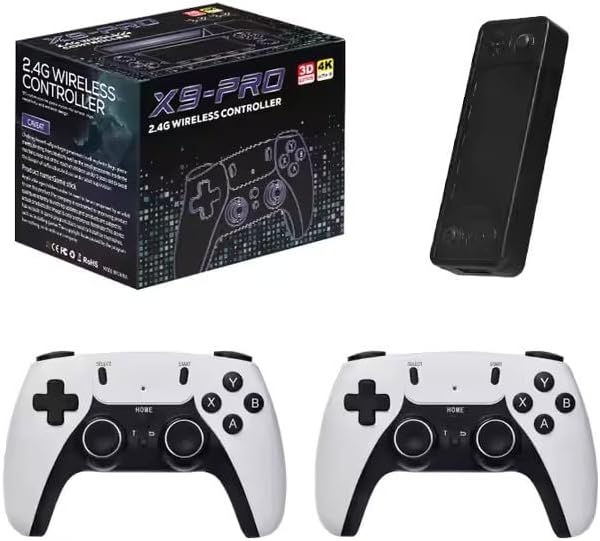 X9 Pro Retro Gaming Console, 64GB Storage, 4K Ultra HD, 30000+ Games, HDMI