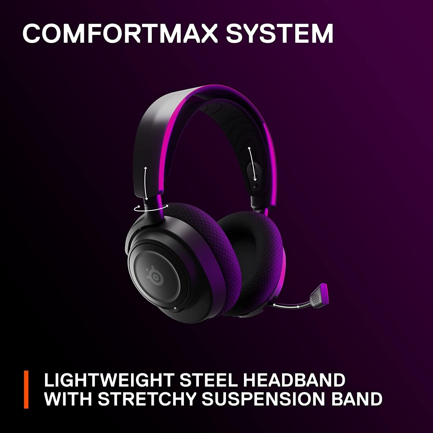 SteelSeries Arctis Nova 7 Wireless USB-C Gaming Headset - Multi-Platform (PC, PlayStation, Switch, Android), Bluetooth, 38-Hour Battery, Fast Charging, Noise-Cancelling Gen 2 Mic
