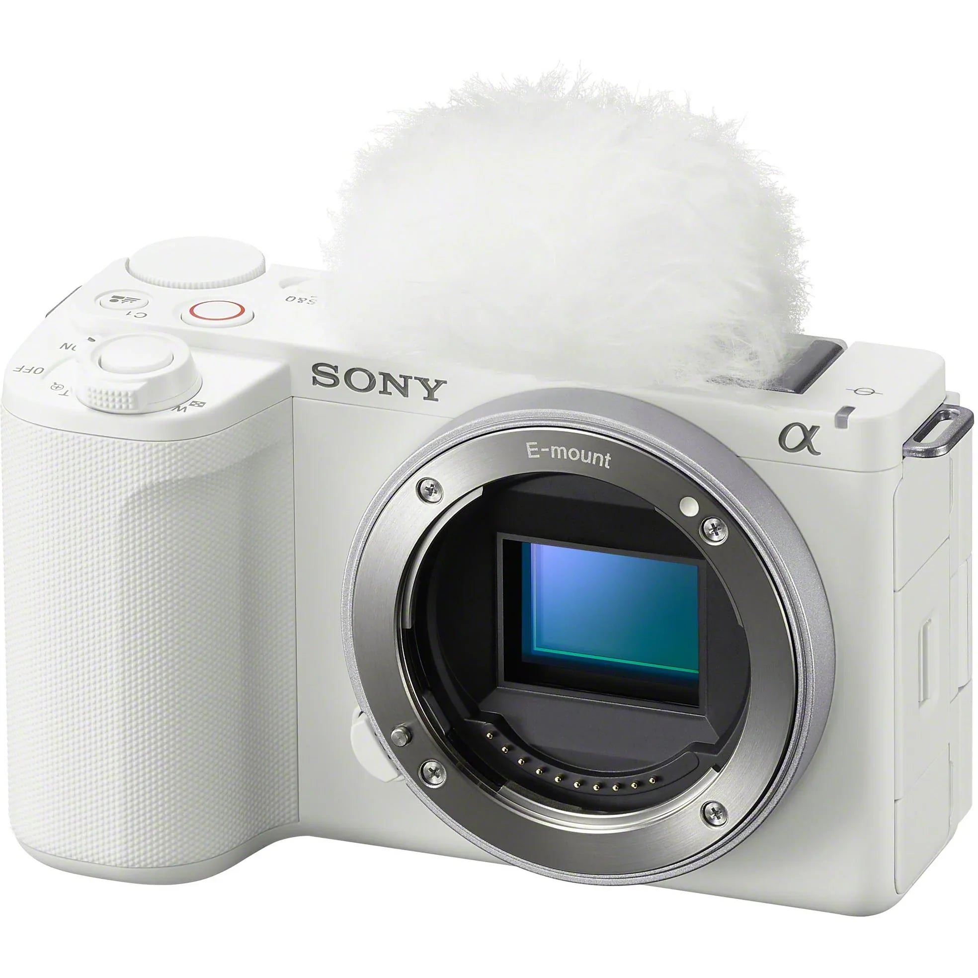 Sony ZV-E10 Mirrorless Camera with 16-50mm Lens (ILCZV-E10L) (White)