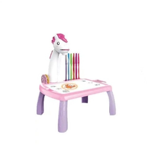 Kids Educational LED Projector Table Toy - Unicorn