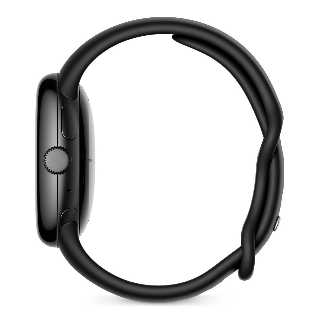 Google Pixel Watch LTE Matte Black Stainless Steel Case with Obsidian Active Band