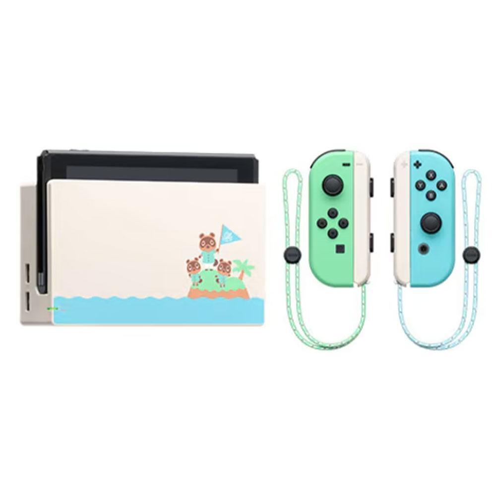 Nintendo Switch Console Animal Crossing New Horizons Special Edition - Neon Blue & Green Nintendo