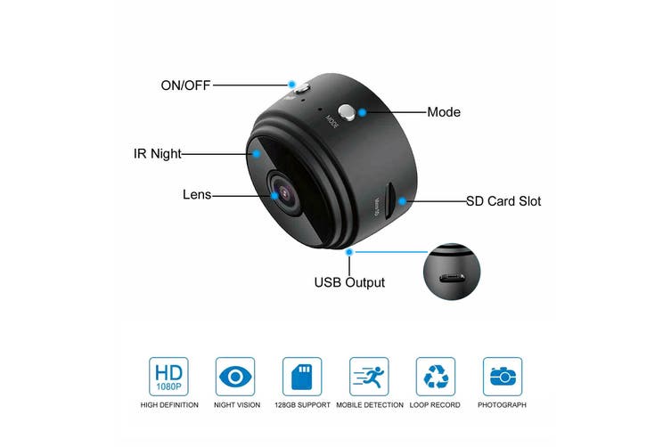 1080P Wireless A9 Mini Battery Smart IP Camera Tristar