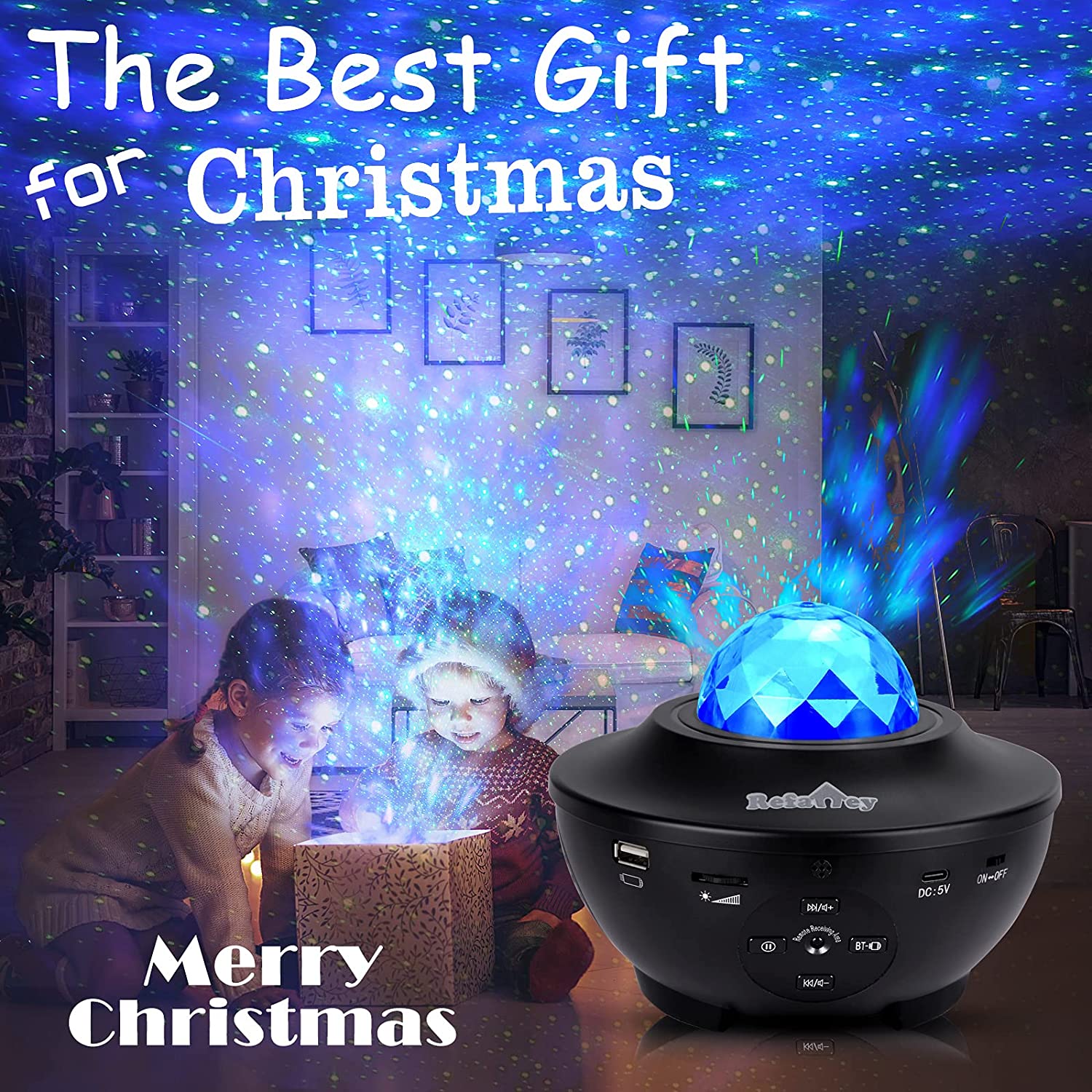 Star Ocean Wave Projector LED Starry Night Light With Bluetooth Music Speaker Tristar