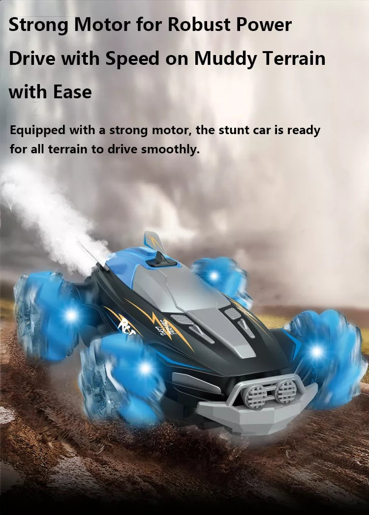 Remote Control RC Stunt Smart Spray Toy Car For Kids With Watch Gesture Tristar