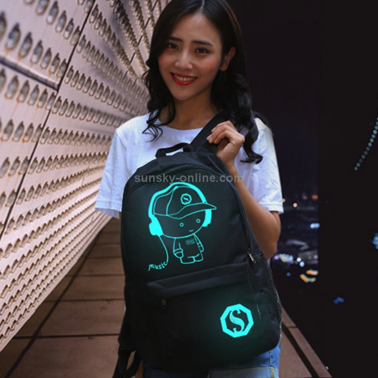 Luminous School Bags For Kids, College Bags For Boys & Girls Students With Waterproof USB Luminous