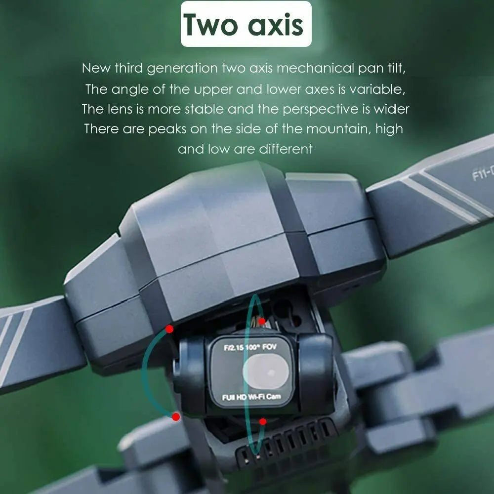 SJRC F11 RC Drone Foldable Brushless 5G Wifi FPV 1080P HD Camera GPS Quadcopter SJRC