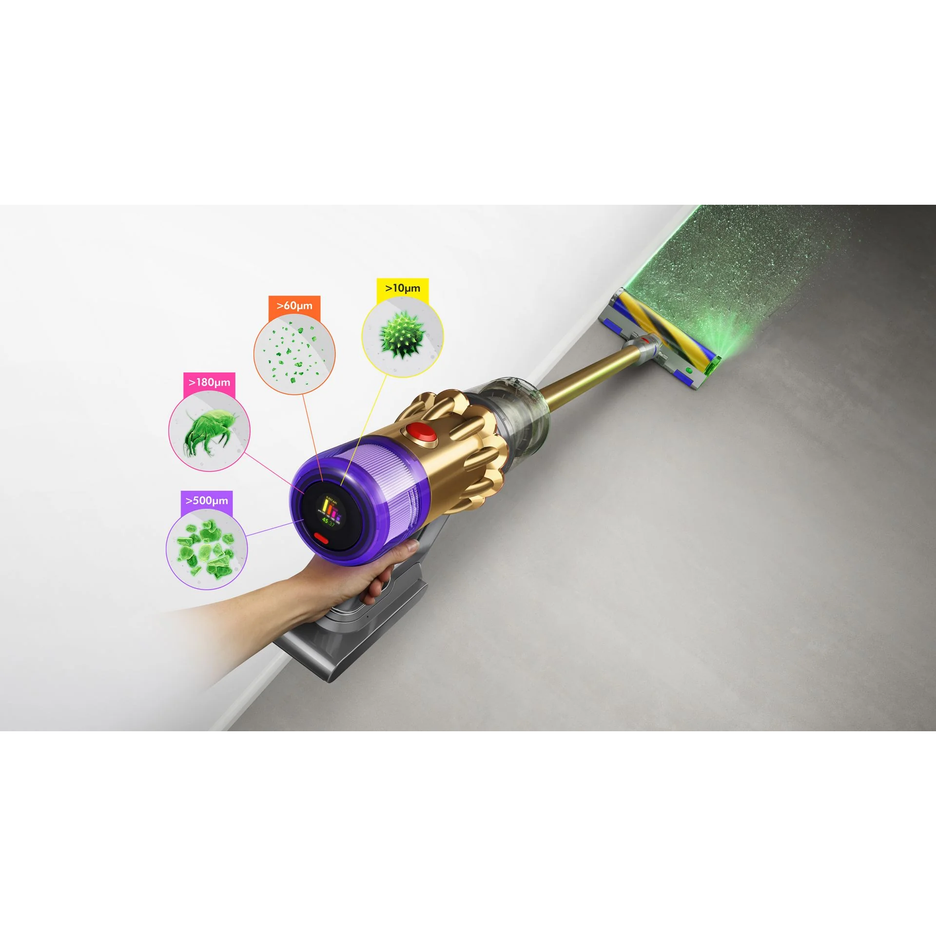 Dyson V12 Detect Slim Absolute Cordless Vacuum Cleaner - Gold Dyson