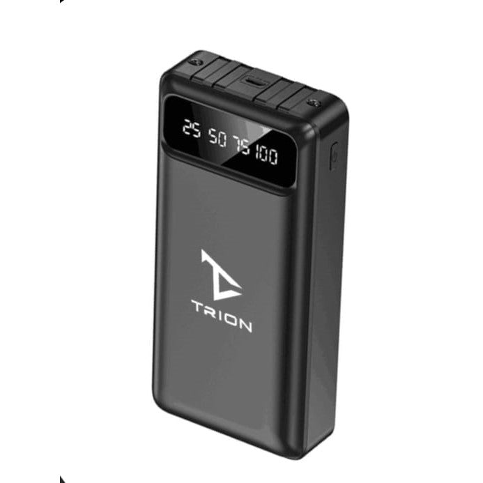 Trion Power Bank with Digital Display, Built-in 4 Cables and Type C Connectivity Trion