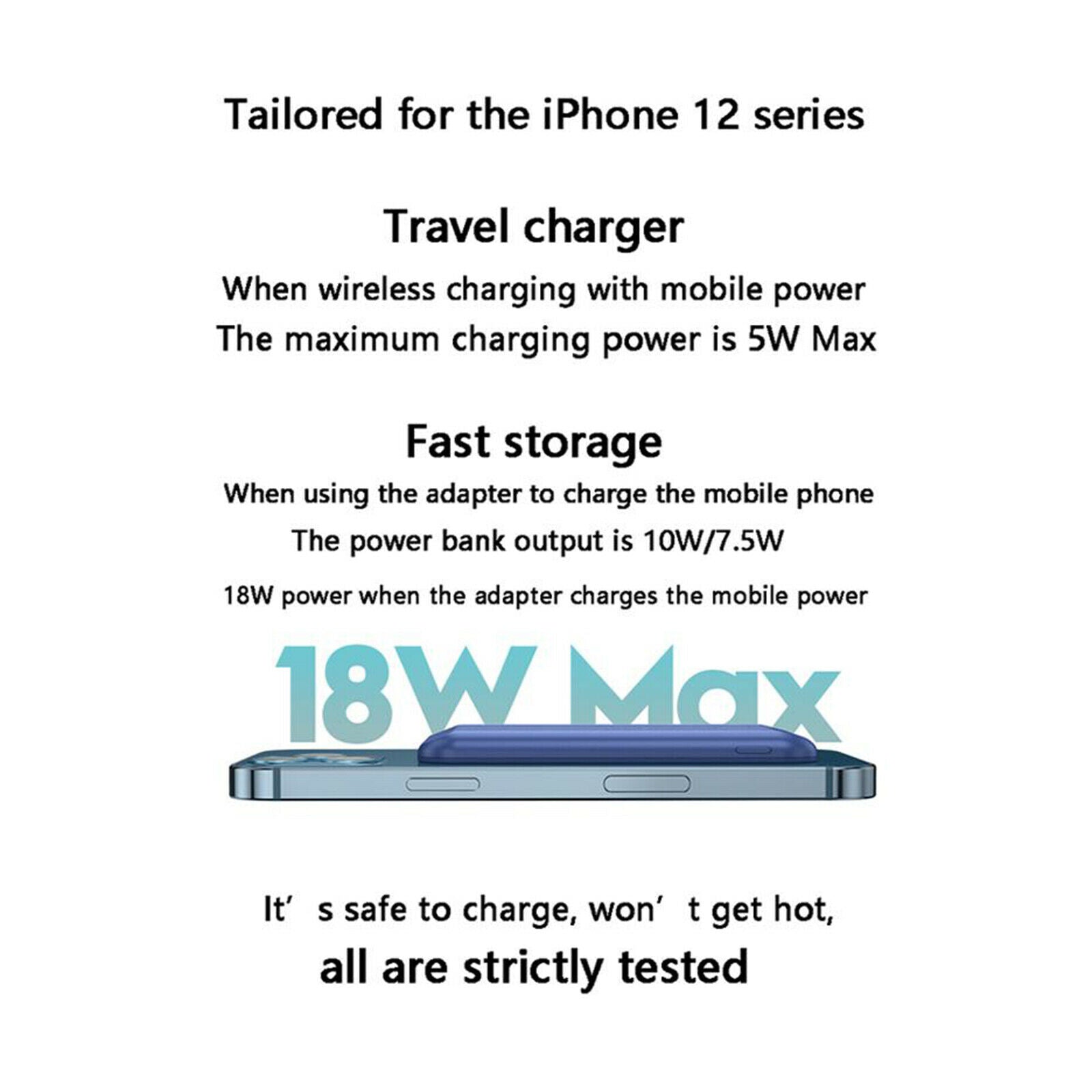 Wireless Charging Magnetic 15w Charger Power Bank For Magsafe iPhone Tristar