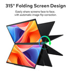 Trion 16-inch Full HD Foldable Dual Portable Monitor - Plug and Play Screen Extender Acceptable - Refurbished