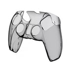 Clear Crystal Protective Anti Scratch Transparent Black Case for PS5 Controller