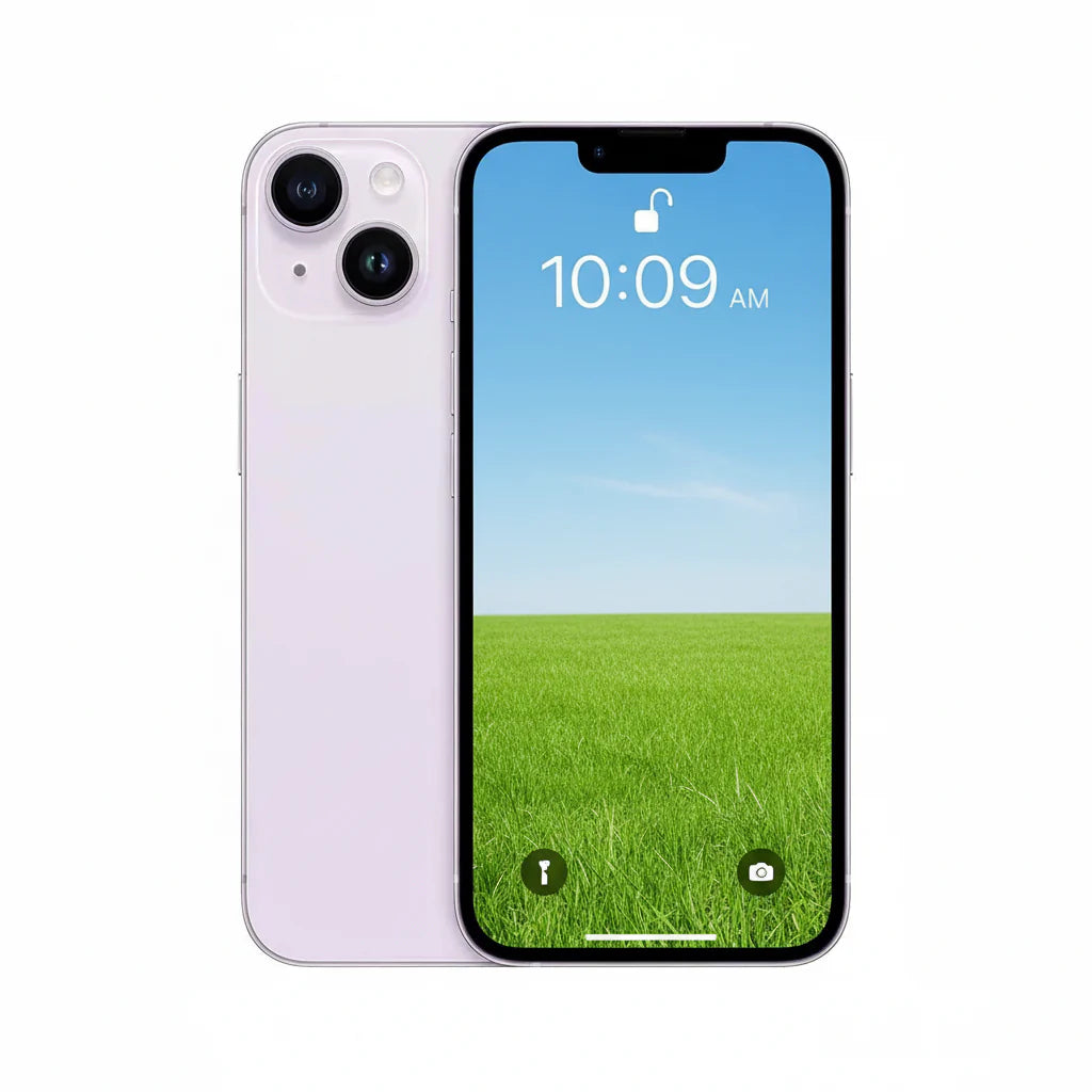 Apple iPhone 14 Plus - 128GB / 256GB / 512GB - Midnight, Starlight, (PRODUCT)RED, Blue, Purple, Yellow with 100% battery - Pristine - Refurbished Apple