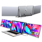 15 inch Trifold Portable Monitor 1080P IPS FHD Laptop Screen Extender For Laptop - Space Grey Open Never Used  (AU Version)
