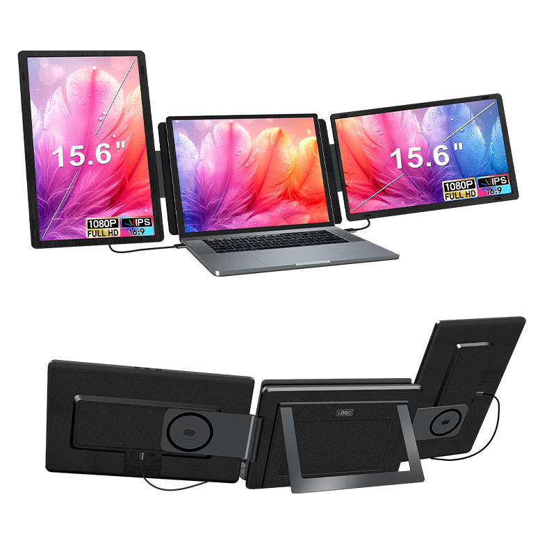 Trion 15.6 Inch FHD IPS Detachable Plug and Play LED Screen Extender Portable Monitor with Horizontal and Vertical Mode Trion