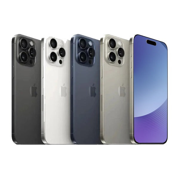 Apple iPhone 15 Pro Max - 256GB / 512GB / 1TB - Black, White, Blue & Natural Titanium - Good - Refurbished