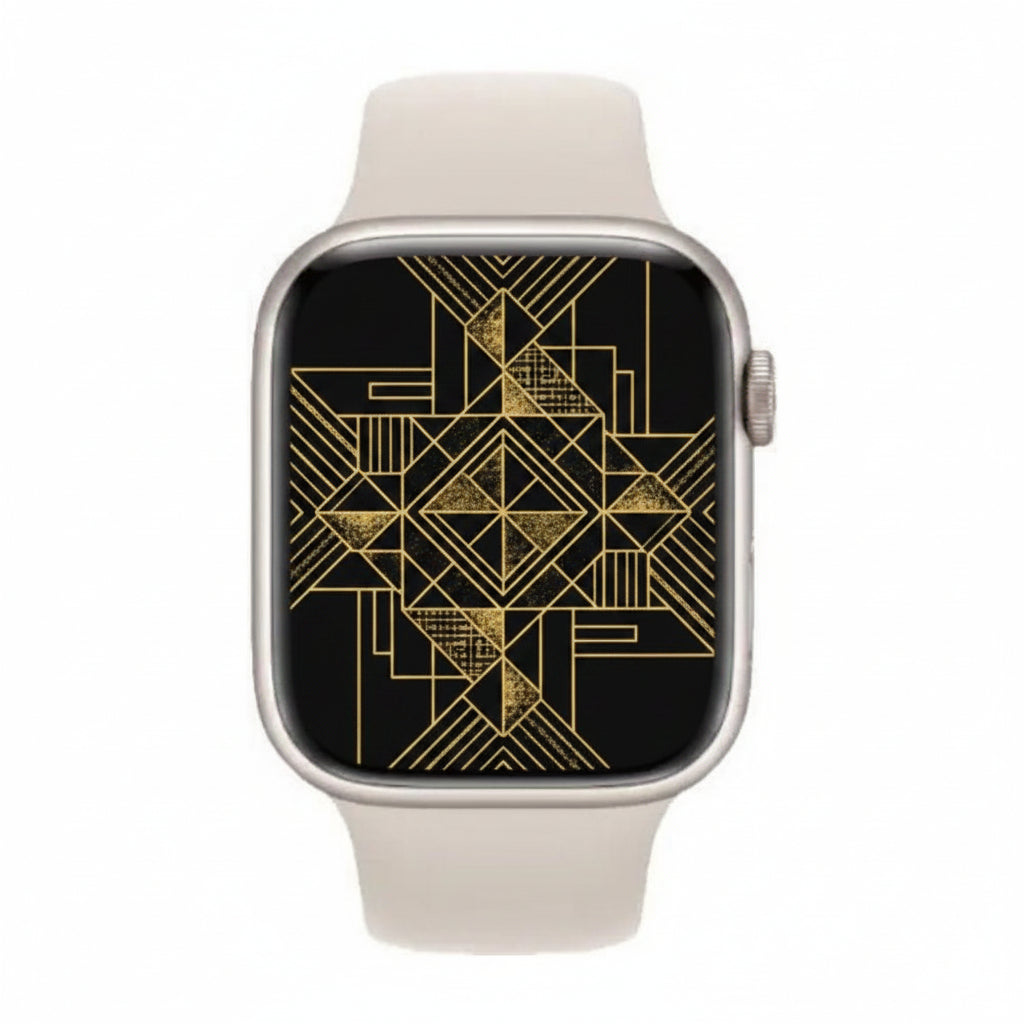 Apple Watch Series 9 41MM GPS + Cellular - Aluminum Case Starlight Sport band 100% Battery - Pristine - Refurbished