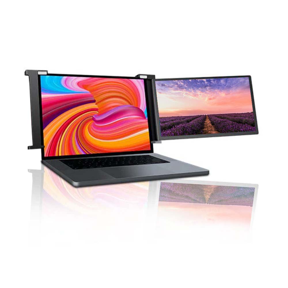 Trion 11.6" Laptop Monitor Extender 1080P IPS FHD Portable Laptop Dual Screen Extender - Black