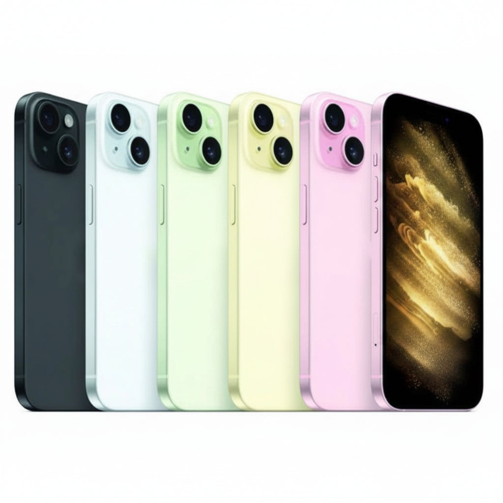 Apple iPhone 15 Plus - 128GB, 256GB, 512GB, - Pink, Yellow, Green, Blue, and Black