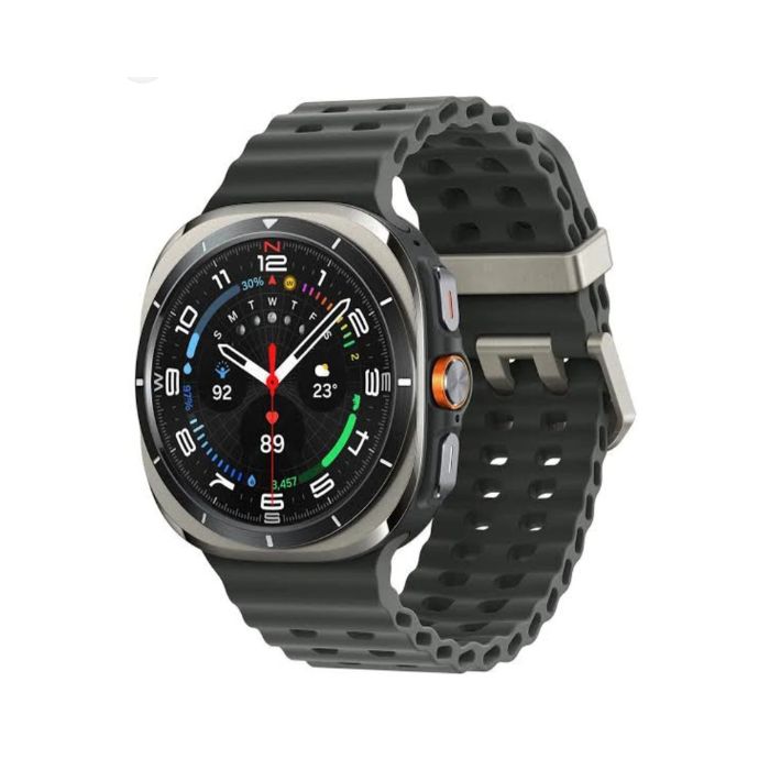 Samsung Galaxy Watch Ultra LTE 47mm – Titanium Silver with Dark Grey Marine Band - Pristine - Refurbished Samsung