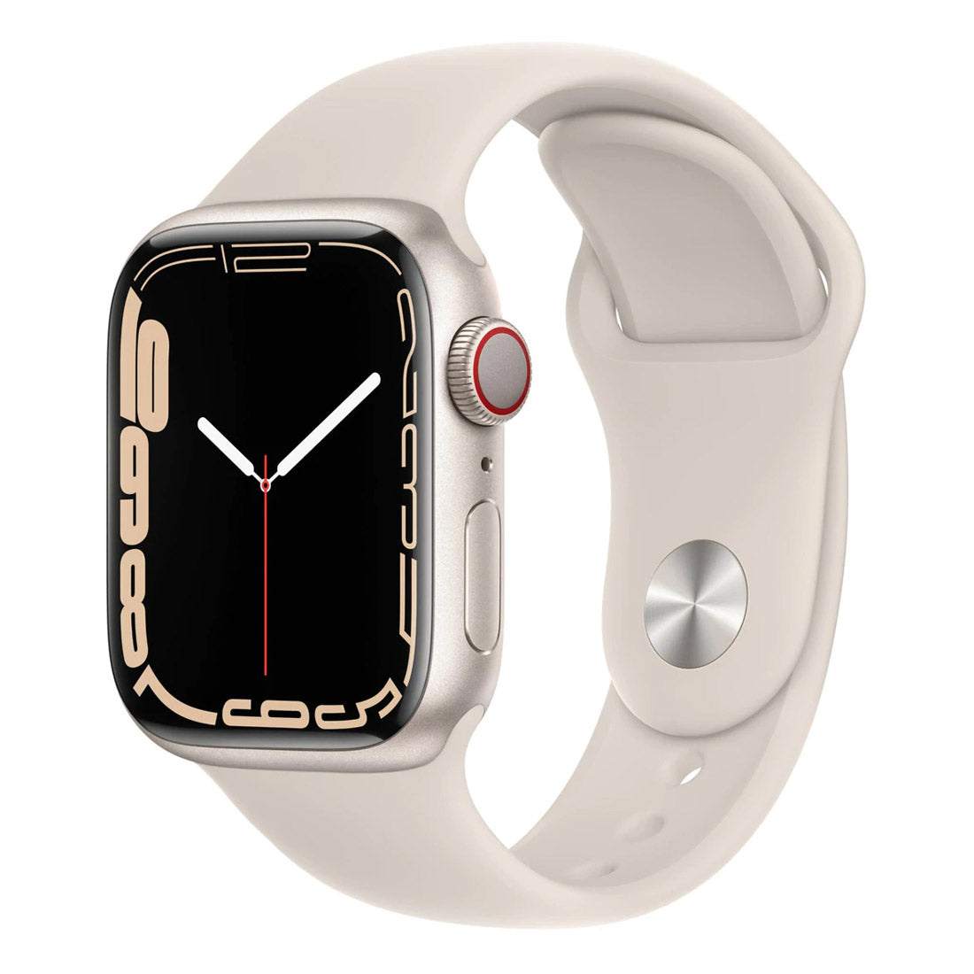 Apple Watch Series 7 GPS + Cellular, 45mm Starlight Aluminium Case with Starlight Sport Band - AU Version ( Refurbished Grade B)