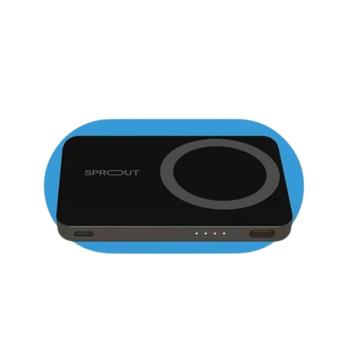 Sprout Magnetic Wireless Powerbank 6000mAh – Black