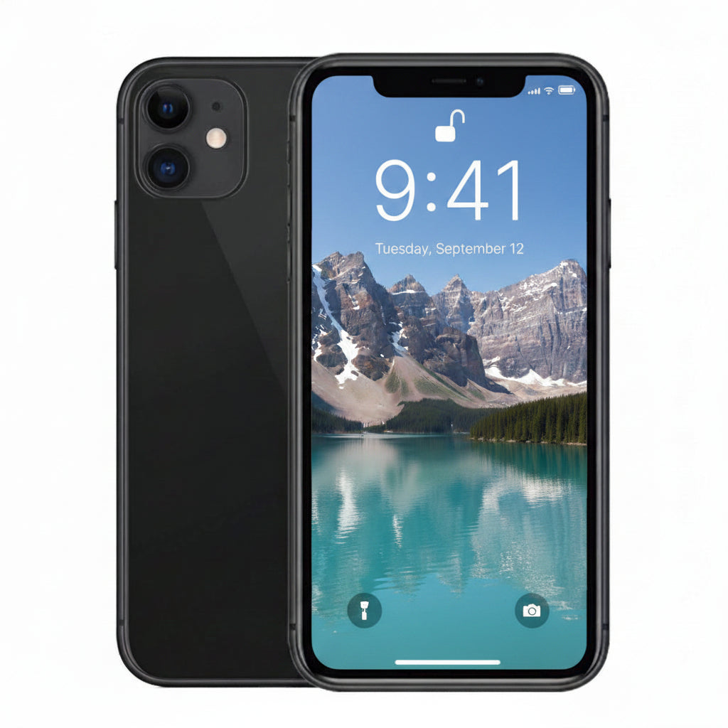 Apple iPhone 11 64GB Black 4G - Acceptable - Refurbished Apple