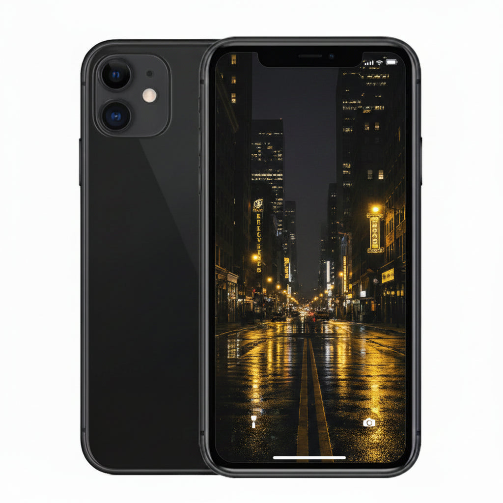 Apple iPhone 11 64GB 4G -Black  -  With 80% Battery - Pristine - Refurbished Apple