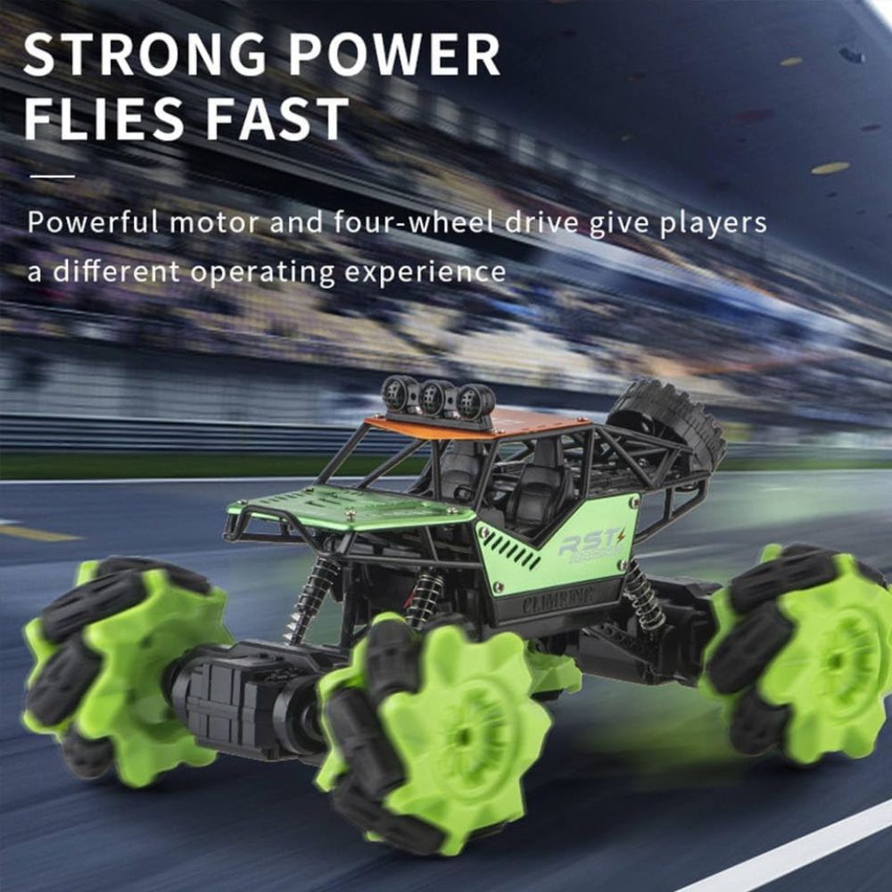 1/20 Scale Stunt RC Rock Crawler - Side Drift Skidding Remote Control Car