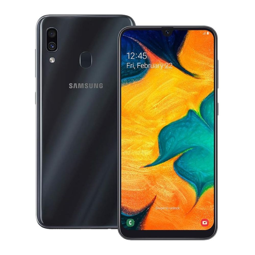 Samsung Galaxy A30 - 64GB Black - Smartphone - Good - Refurbished Tristar Online