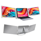 Trion 14-inch 360° trifold portable monitor 1200P IPS FHD Laptop Screen Extender - Grey (AU Version)