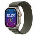 Apple Watch Ultra 49mm (GPS + Cellular) Titanium Case – Green Alpine Loop Medium APPLE