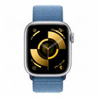 Apple Watch Series 9 41MM GPS + Cellular - Aluminum Case Silver - Loop band Winter Blue With 100% Battery - Pristine - Refurbished