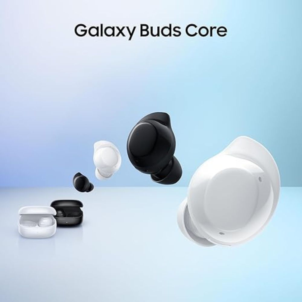 Samsung Galaxy Buds Core SM-R410 (2025) Bluetooth 5.4 ANC Wireless Earbuds – 35h Battery, Black & White - Pristine - Refurbished SAMSUNG