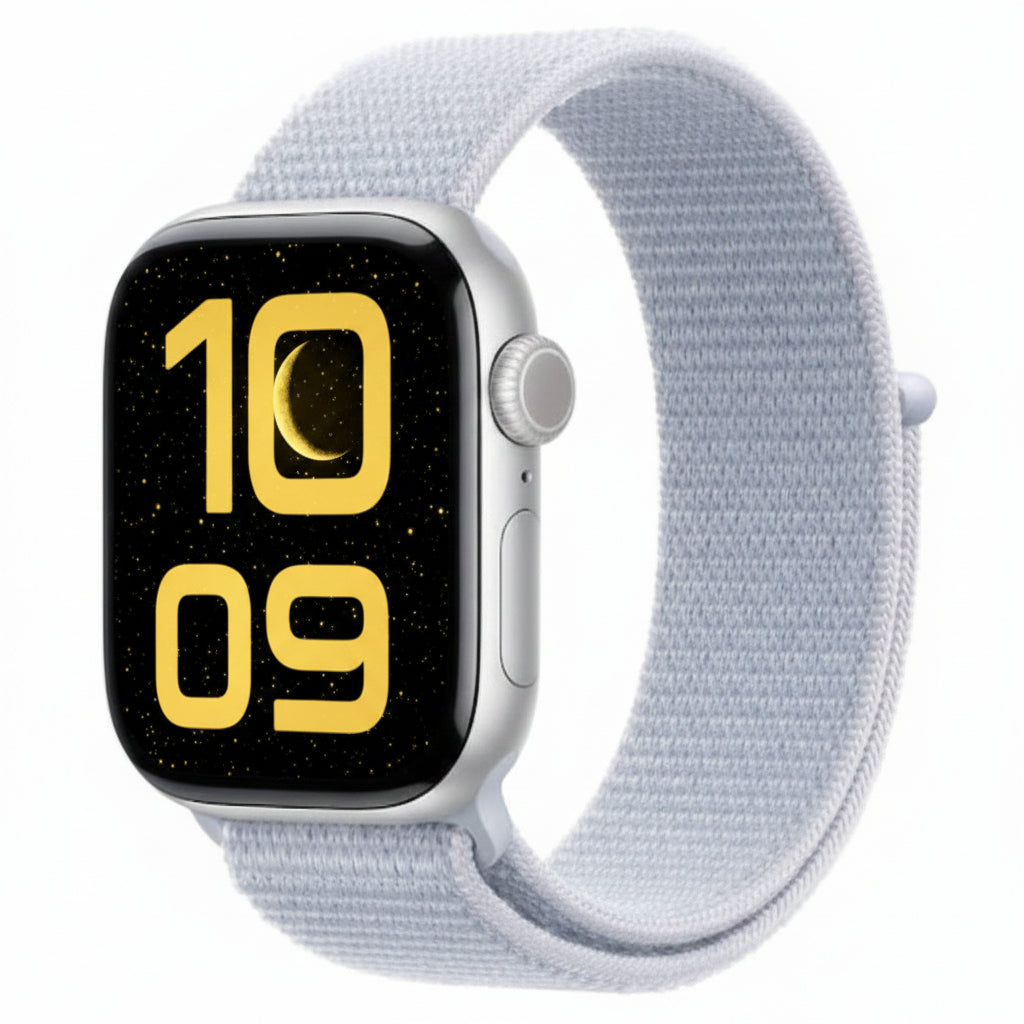 Apple Watch S10 46 mm GPS + Cellular Silver Aluminium case Blue Cloud colour Sport Loop APPLE