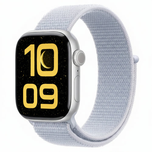 Apple Watch S10 46 mm GPS + Cellular Silver Aluminium case Blue Cloud colour Sport Loop APPLE