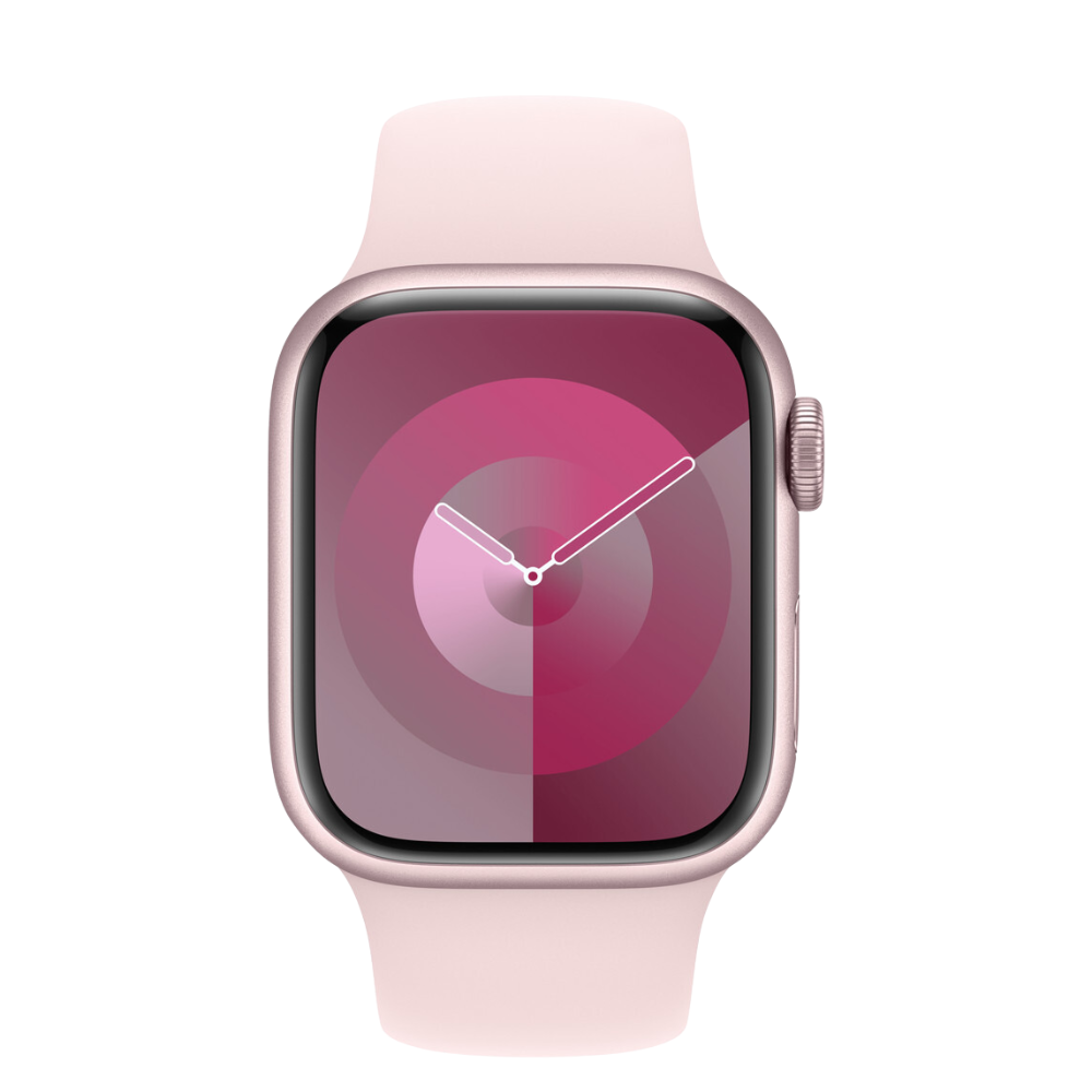 Apple Watch Series 9 41mm GPS + Cellular Pink Aluminium Case with Light Pink Sport Band