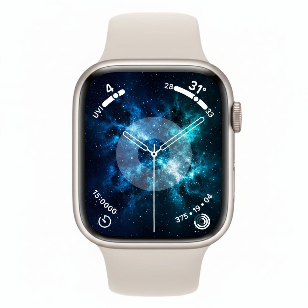 Apple Watch Series 9 45MM GPS + Cellular - Aluminum Case Starlight -Sport Band Starlight (M/L) (Copy) Apple