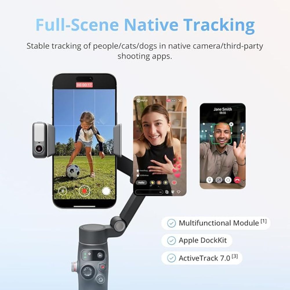 DJI Osmo Mobile 8 - 3-Axis Smartphone Gimbal - ActiveTrack, Intelligent Shooting Modes DJI