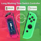 Nintendo Joy Cons for Switch Controllers - Green & Pink - Pristine - Refurbished
