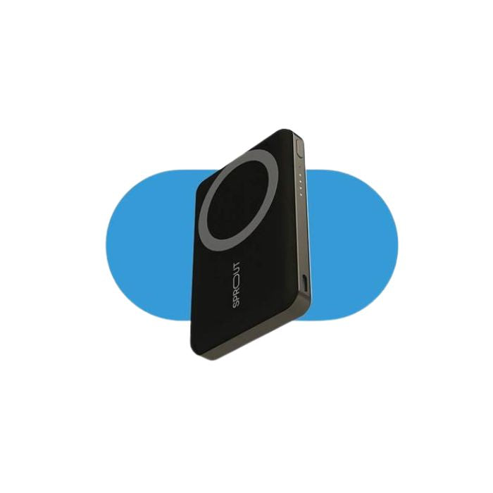 Sprout Magnetic Wireless Powerbank 6000mAh – Black (Copy) Sprout