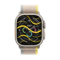 Apple Watch Ultra Titanium 49mm GPS + Cellular Yellow Beige Trail Loop Band SM With 100% Battery - Pristine - Refurbished (Copy) APPLE