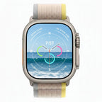 Apple Watch Ultra Titanium 49mm GPS + Cellular Yellow Beige Trail Loop Band SM - Pristine - Refurbished (Copy) APPLE