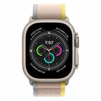 Apple Watch Ultra Titanium 49mm GPS + Cellular Yellow Beige Trail Loop Band M/L With 100% Battery - Pristine - Refurbished APPLE