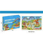 Kids Large 60-Piece Puzzle - Amusement Park Theme Learning Toy