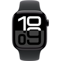 Apple Watch Series 10 42mm Jet Black Aluminium Case GPS + Cellular Sport Band - Black - Good - Refurbished (AU Version) Apple