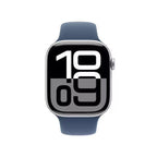 Apple Watch Series 10 GPS + Cellular 46mm Silver Aluminium Case with Denim Sport Band - AU Version