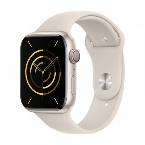 Apple Watch Series 9 41MM GPS + Cellular - Aluminum Case Starlight Sport band - Pristine - Refurbished