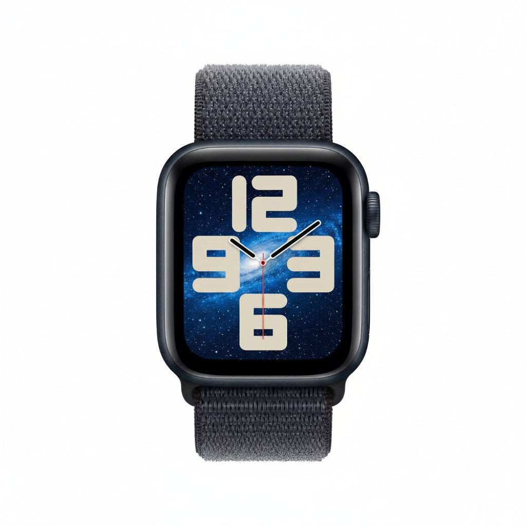 Apple Watch SE 2022 40mm GPS + Cellular Midnight Aluminium with Sport Loop Band With 100% Battery - Pristine - Refurbished Apple